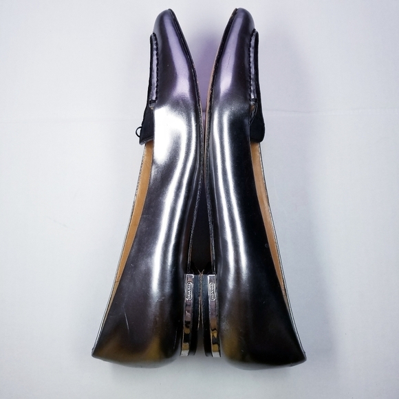 Coach | Walsh Pointed Toe Silver Flats 7 - Picture 5 of 13